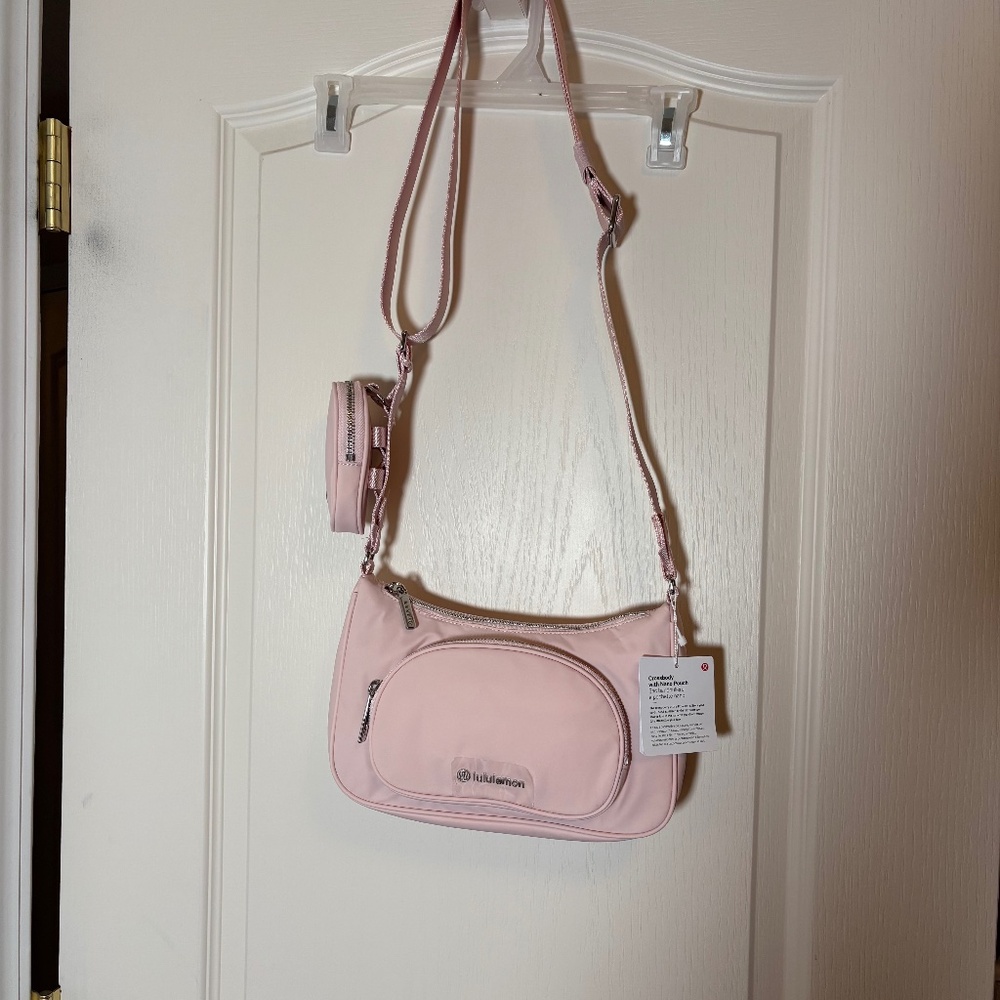 Lululemon Crossbody Bag with Nano Pouch 2L Flush Pink. NWT.